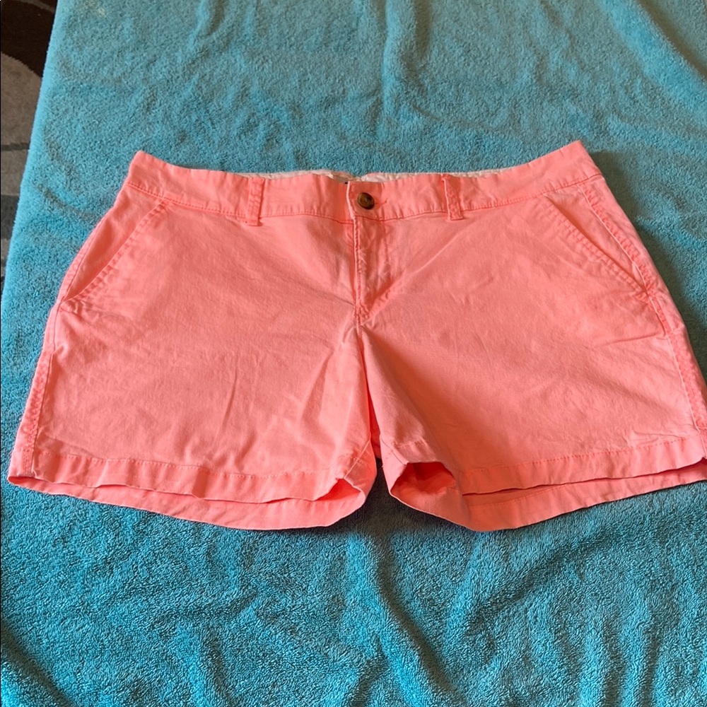 NWOT 
Old Navy Fluorescent Orange Shorts 
Casual Cotton Blend. 
Size 12.